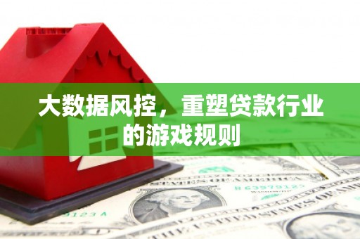 花溪大数据风控，重塑贷款行业的游戏规则