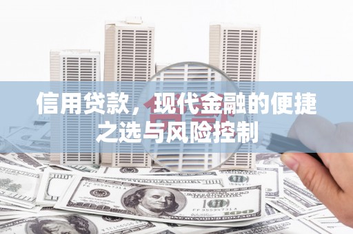 花溪信用贷款，现代金融的便捷之选与风险控制