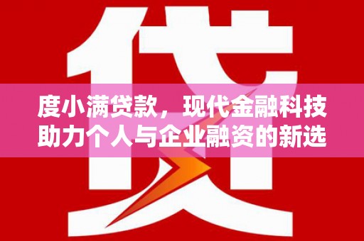 花溪度小满贷款，现代金融科技助力个人与企业融资的新选择