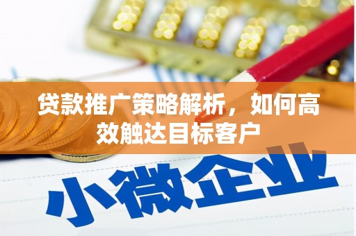 花溪贷款推广策略解析，如何高效触达目标客户