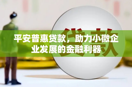 花溪平安普惠贷款，助力小微企业发展的金融利器